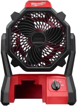 Milwaukee Ventilateur de chantier M18, 0 W, noir