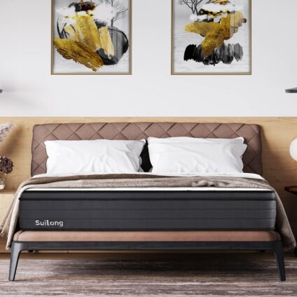 SuiLong Matelas 160x200 30cm Ressorts Ensachés Indépendant en Mousse à Mémoire de Forme